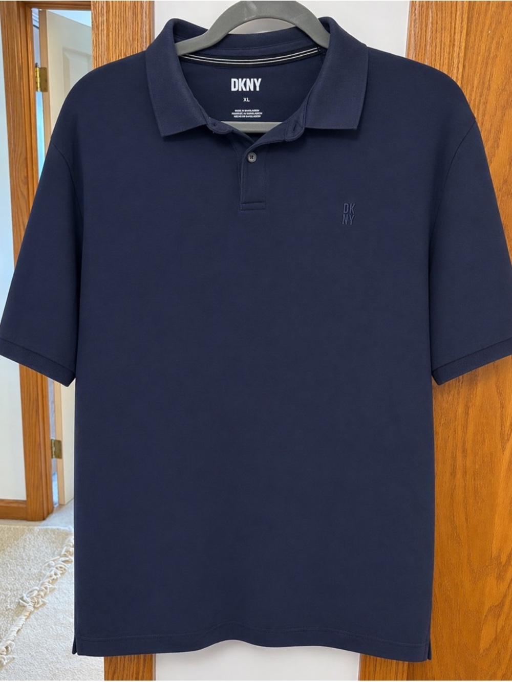DKNY Men's Dark Navy Polo Shirt